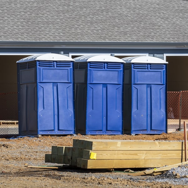 what is the expected delivery and pickup timeframe for the portable toilets in Fairview Tennessee